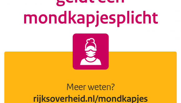 Mondkapjesplicht per 1 december 2020